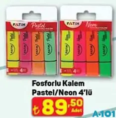 FATİH FOSFORLU KALEM 4'LÜ indirimli fiyat FATİH FOSFORLU KALEM 4'LÜ fiyat ve kampanya bilgisi
